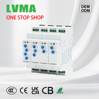 Relais temporisé miniature scellé LVMA LMFT09 16A 250V AC/DC, installation sur rail 35mm, faible consommation, protection, 2 broches, multifonctionnel, temporisation