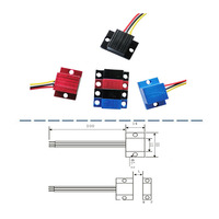 Capteur de proximité magnétique NPN à montage en surface / capteur Hall avec 3 fils IP68, distance de détection de 5 mm, 24 V FHS-U2611
