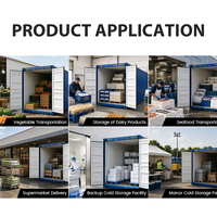Chambre froide mobile de 20 pieds pour l'exportation, avec option solaire, pour projets d'approvisionnement en aliments surgelés à distance et détaillants