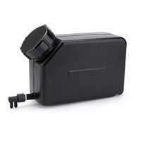Réservoir d'encre en plastique de 1,5 L avec double port, réservoir d'encre noire UV pour accessoires d'imprimante UV