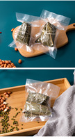 Emballage sous vide transparent à 3 côtés pour viande congelée et nourriture Emballage sous vide transparent pour cornue Sac sous vide pour viande avec encoche de déchirure