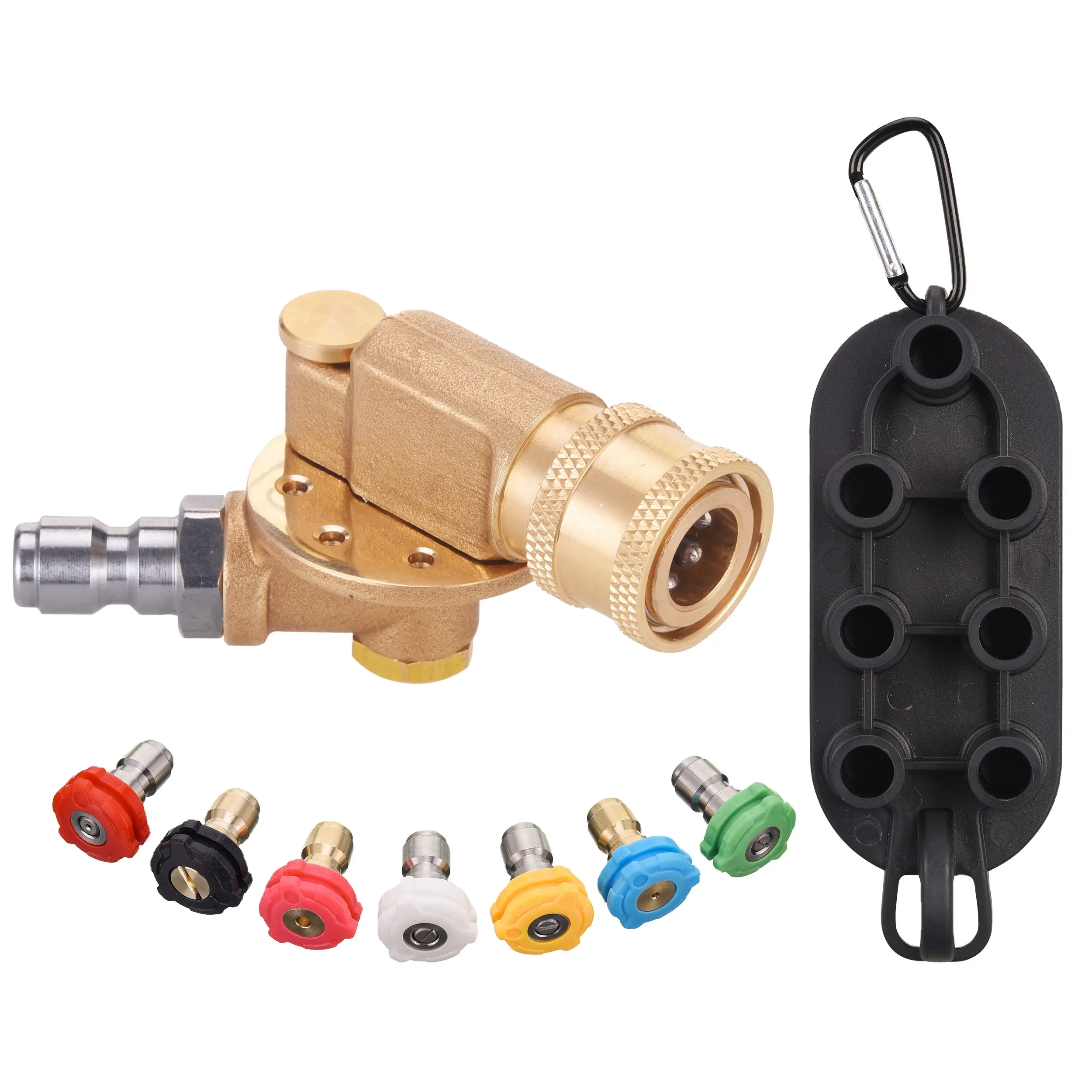 Pressure Washer Spray Gun Adapter Pivoting Coupler 240 Degree Rotation Quick Connect Pivoting Coupler Kit