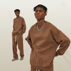 AI-MICH 2025 maglione rotondo da <span class=keywords><strong>uomo</strong></span> 350G Plus <span class=keywords><strong>velluto</strong></span> spesso ricamato autunno inverno nuovo modello solido di marca alla moda - Product Image 1