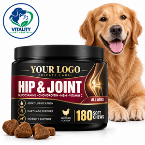 180 Tabletas Masticables para la Salud de las Articulaciones de Perros con Glucosamina, Condroitina, MSM y Vitamina C para la Movilidad, Flexibilidad y Soporte Articular - Product Image 1
