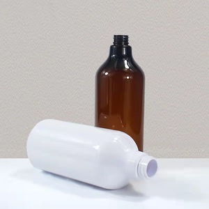 Prêt à expédier 1000ml/1L/1 litre bouteille en plastique PET blanc avec pompe bouteille de Gel douche vide pour shampooing - Product Image 4