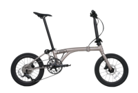 Vélo de ville pliable JAVA NEO Tri-Folding Mini, 16 pouces, 9 vitesses, transmission SHIMANO L-TWOO