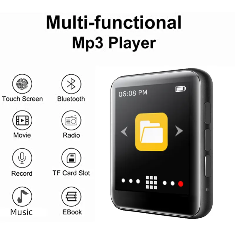 Stile classico Ruizu M4 lettore musicale MP3 Bluetooth schermo da 1.8 pollici memoria da 8 e 16gb lettore MP3 MP4 di film di lettura Usb