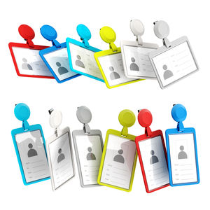 Porte-badge rétractable en PVC LEBEY avec clip pour médecins et infirmières, étui pour carte de travail avec logo époxy personnalisé - Product Image 3