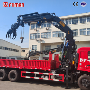 משאית עם מנוף טלסקופי הידראולי 12 טון, מורכבת על משאית, עם כף אחיזה למכירה - Product Image 1