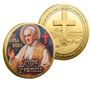 库存纪念币纪念币锚形基督宗教锌合金圆形工艺礼品定制3D浮雕UV印刷免费设计 - Product Image 5