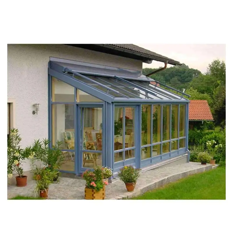 Prima patio enclosure sunrooms glass houses aluminium modern hot insulate customized sunrooms glass houses sunrooms