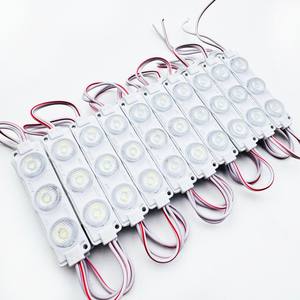 SMD2835 IP67 DC12V 24V 75 * 20  3030 เลนส์สะท้อนแสงแบบกระจาย หลอดไฟ LED เปอโยต์ แสงสีฟ้า แสงสีแดง แสงสีเขียว โมดูลหลอดไฟ LED <span class=keywords><strong>3</strong></span> ดวง - Product Image 4