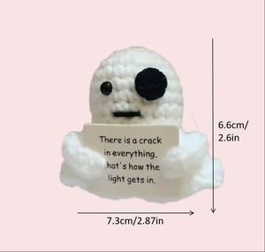 Thème de Pâques fantôme blanc pour cadeau de poupée au Crochet reconnaissant fait à la main poupée de fil de laine tricotée précieuse créative pour cadeau optimiste - Product Image 5