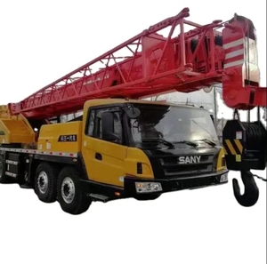 Grue de camion SANY STC500 d'occasion à vendre Charge de levage maximale de 50 tonnes Moteur Boîte de vitesses Pompe Roulement Composants de moteur inclus en Chine - Product Image 1