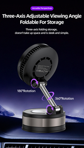 SYONG 25W Magnetic Wireless Car <strong>Charger</strong> Mount Vacuum Suction Phone Holder 360&deg; Rotating Foldable Car Mount for <strong>iPhone</strong> - Product Image 5