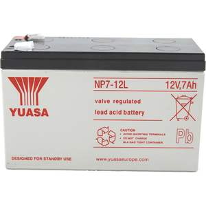 Batterie au plomb Yuasa NP7-12L 12V 7Ah VRLA pour utilisation en mode veille d'un système d'alimentation sans interruption (ASI) - Product Image 1