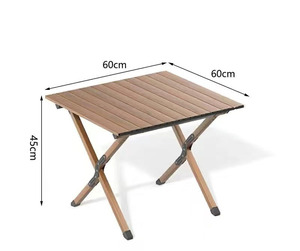 Direktverkauf ab Werk Moderner Outdoor-Klapptisch Verstärkt Leichtgewichtig Langlebig Tragbarer Rolltisch für Garten und Terrasse - Product Image 4