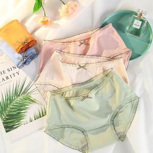 Culottes à nœud pour filles, vente en gros, moins cher, sous-vêtements confortables pour la peau, <span class=keywords><strong>Tanga</strong></span>, culottes en coton respirant pour femmes - Product Image 1