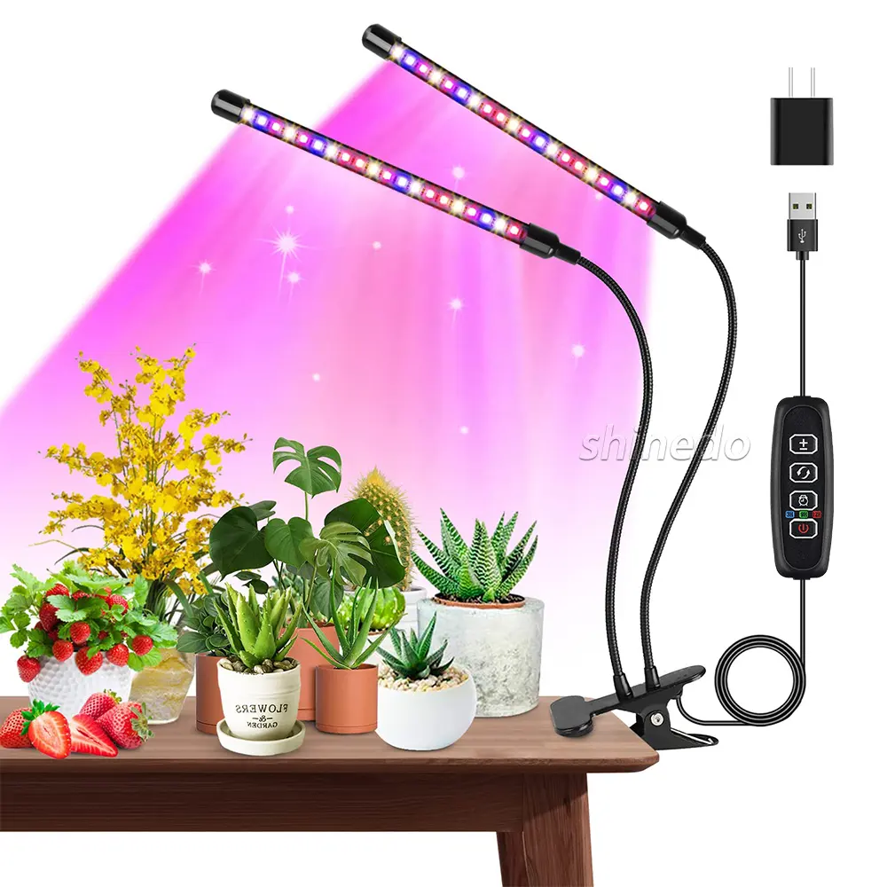 Indoor Full 360 Degree 3 Modes Dimmable Flexible Spectrum Lamp Plant Led indoor Grow Light for Greenhouses Flowers