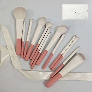 ชุดแปรงแต่งหน้ามืออาชีพ 13 ชิ้น ขนแปรงสังเคราะห์ ด้ามไม้สีเงินขาว ปรับแต่งได้ ชุดแปรงคอนซีลเลอร์และแปรงพัด - Product Image 6