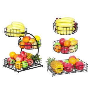Magnifique étagère à fruits et légumes à 3 niveaux, plateau pour fruits secs, panier à fruits, panier à légumes - Product Image 3