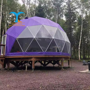 Diamètre 5m <span class=keywords><strong>6m</strong></span> 7m 8m extérieur rond <span class=keywords><strong>yourte</strong></span> luxe Camping maison couleur PVC géodésique dôme tente avec salle <span class=keywords><strong>de</strong></span> bain - Product Image 3