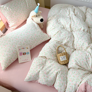 Sang trọng Jacquard chải sợi nhỏ bốn mảnh Sheets in tấm ga trải giường Duvet cover bộ đồ giường Bộ - Product Image 3