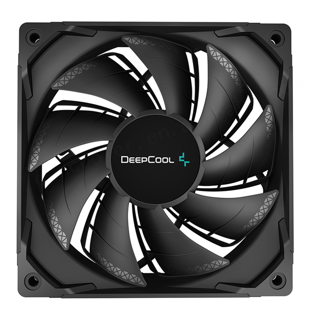 Black High Quality CPU Cooling Fan 120mm 4Pin PWM High Air Volume Computer Case Fan with Plastic Heatsink and ARGB LED