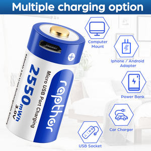 아를로 카메라용 랩토르 850mAh USB 배터리, 아를로 VMS3330 VMS3130 VMS3430 VMK3200 보안 카메라 호환 (4개입) - Product Image 3