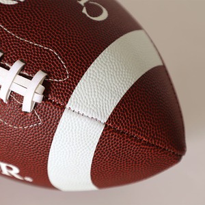 Özel boyut 9 resmi amerikan futbolu PVC deri baskılı Logo özel renk OEM eğitim maçları için kullanılabilir-fabrika örnek - Product Image 4