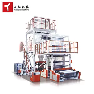 TIANYUE 65 65 1400 1600 600mm 7-layer Co-extrusion Ldpe Pe Film Extrusion Blowing Extruder Machine