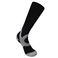 Chaussettes de sport unisexe à compression, hauteur genou, dégradé printanier, confortables, avec design côtelé, antidérapantes, soutien de la voûte plantaire pour adultes, football
