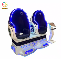 Silla de huevo 9D VR de 2 asientos para diversión en interiores 110V/220V máquina de juegos de Cine de realidad Virtual para guardería en el hogar aeropuerto educativo