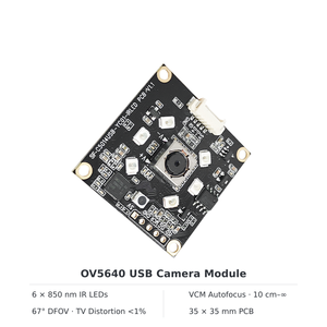 Module de caméra USB OEM 5MP HD avec 6 LED infrarouges pour la surveillance nocturne et l'imagerie des appareils intelligents - Product Image 2