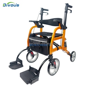 High Quality Ultralight Mobility Chair with Wheels Disabled Wheelchair for the Elderly <b>Walker</b> Folding Walking Aid - Product Image 1