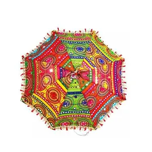 Sıcak satış hint tarzı Rajasthani kutluyor şemsiye