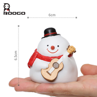 ROOGO Figurine en résine mignonne Père Noël, renne, bonhomme de neige, mini sapin de Noël, souvenir de vacances, cadeau artisanal, vente en gros Fujian