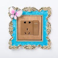 Autocollants de commutateur en résine écologiques et durables de style rose, adaptés à la décoration intérieure, aux décorations murales et aux cadeaux.