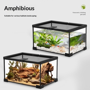 Terrario Ecológico Transparente con Vista a la Selva Tropical para Reptiles, Geckos, Tortugas, Serpientes, Peces y Mascotas - Product Image 4