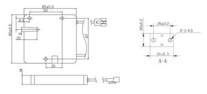 MK760 Hot Selling Electromagnetic <strong>Lock</strong> 12v Waterproof Outdoor Smart Solenoid <strong>Lock</strong> <strong>Vending</strong> <strong>Machine</strong> Door <strong>Lock</strong> - Product Image 5