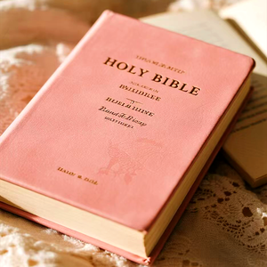 주문을 받아서 만들어진 인쇄 고전 영어 성경 책 Pu 가죽 완벽한 바인딩 프랑스어 버전 kjv 기독교 핑크 KJV 책 - Product Image 3