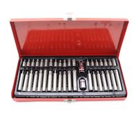 Jeu de 40 douilles métriques 1/2in 3/8in Adaptateur à queue d'entraînement Hex Torx XZN Spline Star Impact Ratchet Driver Socket Wrench Tool Sets