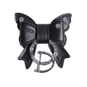 Porte-clés de <span class=keywords><strong>voiture</strong></span> luxe personnalisé 3d <span class=keywords><strong>papillon</strong></span> Cadeaux pour femmes sac pendentif à breloques en cuir Mignon bling strass Porte-clés nœud <span class=keywords><strong>papillon</strong></span> - Product Image 6
