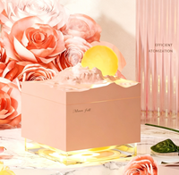 Humidificateur de bureau et veilleuse d'ambiance style Nouvelle Lune, compatible avec les huiles essentielles d'aromathérapie