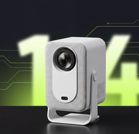 Projecteur YDH-C600PRO 4K avec mise au point électronique, 720P, Android 14, 600 lumens LED LCD, projecteur portable pour la maison
