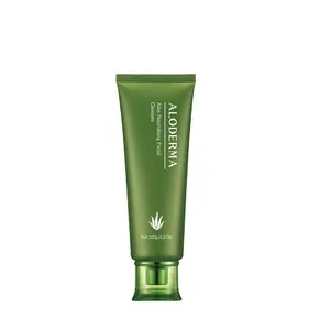USA Aloderma Organic Aloe Nourishing Facial Cleanser | ディープスージングフェイスクレンザー、メンズフェイスウォッシュ、アンチリンクルフェイスクレンザー