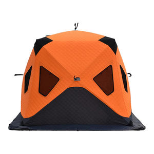 Ağır Hizmet Tipi 3-4 Kişilik Açık Hava Üç Katmanlı Kamp Çadırı Geniş Alanlı Kış Çadırı Dört Mevsim Açılır Kapanır Oxford Yalıtımlı Buz Balıkçılığı Çadırı - Product Image 3