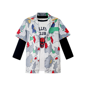 Stranger Things <strong>Hellfire</strong> <strong>Club</strong> <strong>Shirt</strong> Dustin <strong>Shirt</strong> Children's Sleeveless <strong>T</strong>-<strong>Shirt</strong> Polyester Spandex Printed Halloween Party - Product Image 1