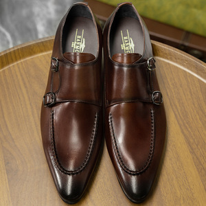 Zapatos de Vestir Clásicos de Cuero para Hombre con Suela Gruesa y Tacón Elevado, Zapatos de Hombre con Suela Roja de Estilo Moderno - Product Image 5