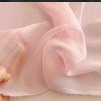 Tissu en Georgette de Soie Couleur Unie Respirant et Transparent 8m/m, Prix de Gros Abordable, pour Robes, Châles et Doublures de Vêtements pour Femmes